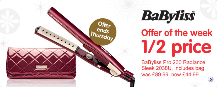 Offer of the Week 1/2 price Babyliss Pro 230 Radiance Sleek 2038U